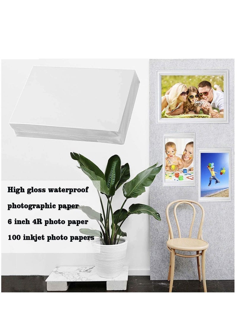 100 Sheets 4"x 6" 4R High Glossy photographic Paper Waterproof Professional Photo Paper Works with All Inkjet Printers 230g - Image 2